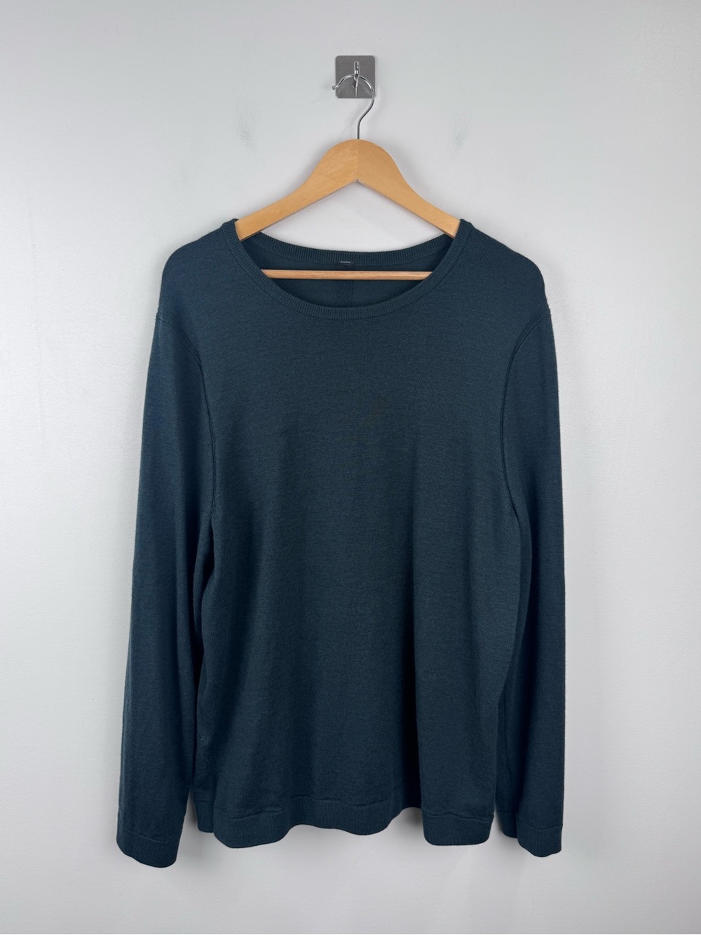 Lululemon Men New Venture Green Merino Wool Blend Sweater Size Large